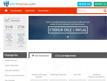 Tablet Screenshot of etkinlikhavuzu.com